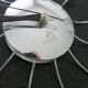 Wall clock spider chrome design karlsson vintage 1970-80