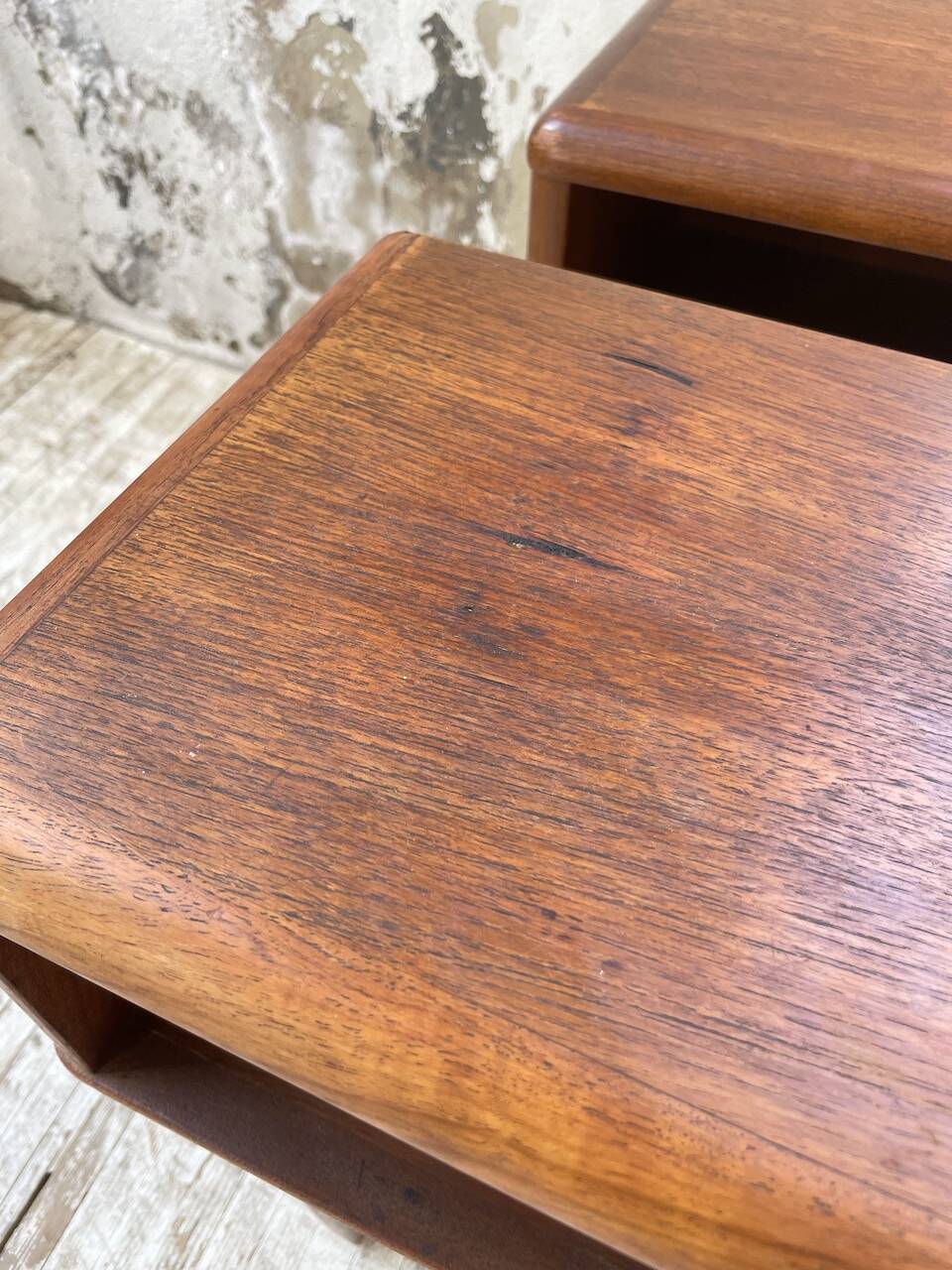 Paire de chevet scandinave en teck