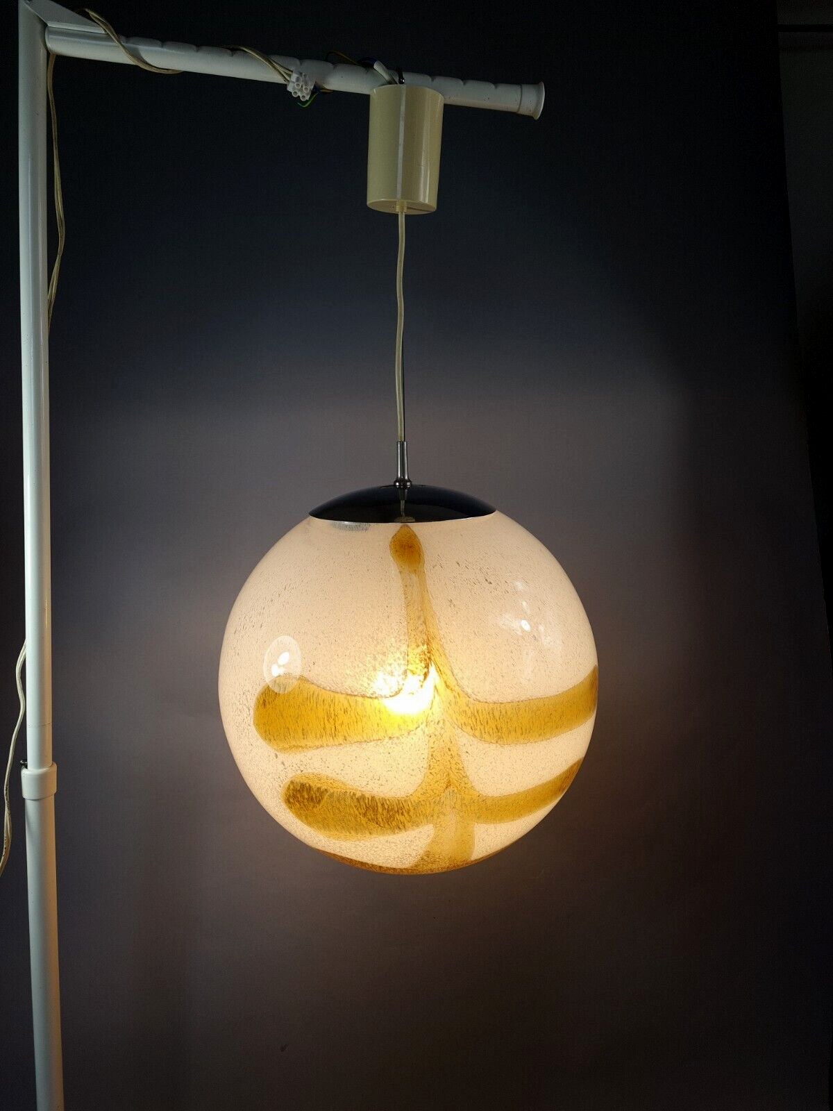Suspension ball glass Murano/ Venice 43x65 cm D. state SB