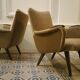 Pairs of armcchairs Danish 50/60s Arno Votteler knoll