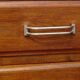 Large buffet en noyer massif, dessus en marbre noir