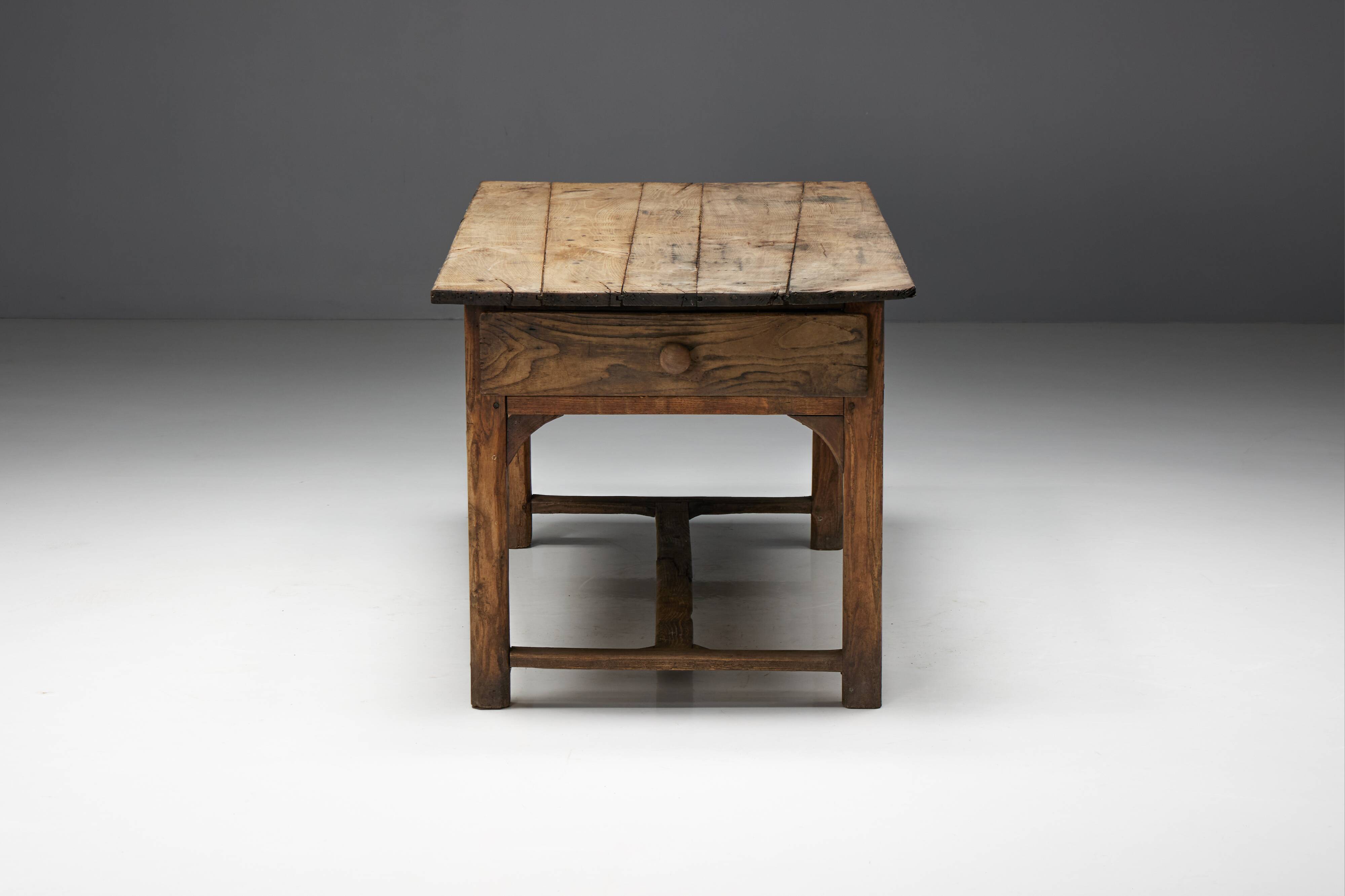 Travail Populaire Dining Table, France, 19th Century