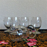 Vintage chiseled crystal liquor service 40s