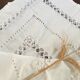 Net-style embroidered cotton tablecloth.