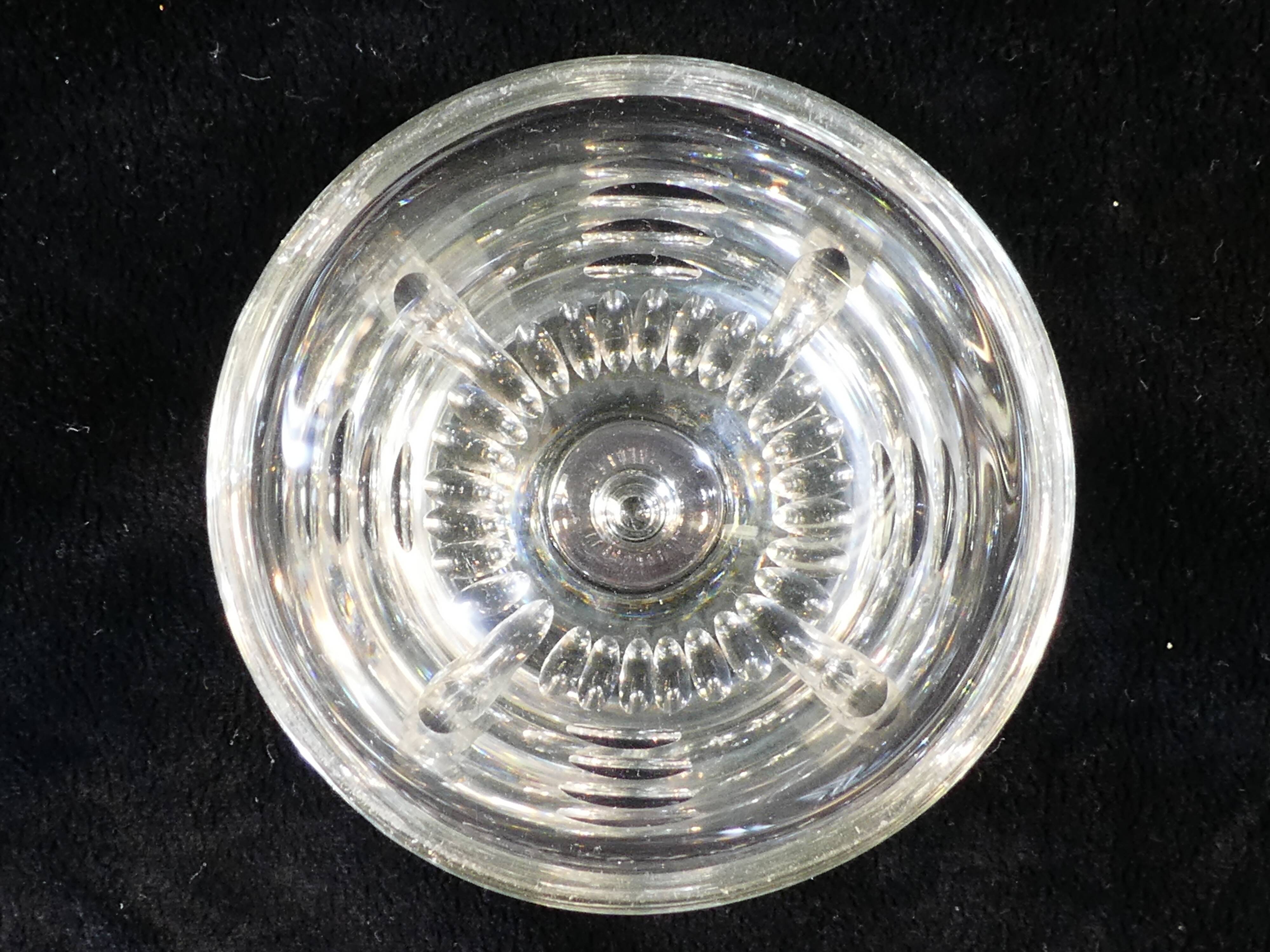 Old absinthe glass in blown and cut glass