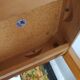 1950’S Blue Formica Drop Leaf Kitchen Dinning Table With Wooden Legs, Vintage, Retro, Mid Century.