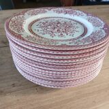 14 assiettes plates anciennes anglaises