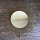 Miroir soleil 1960 rn métal doré