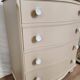 Chest of drawers with rounded front