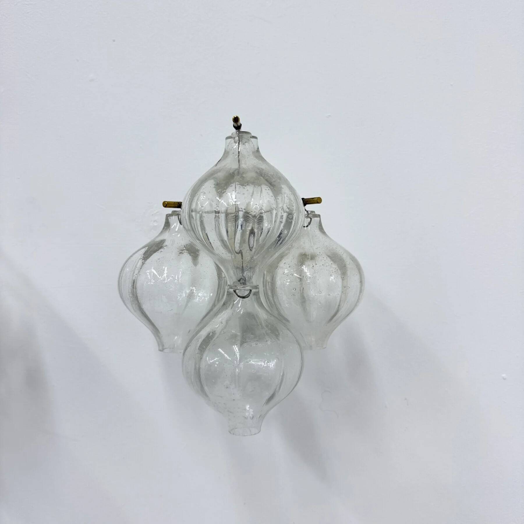 Tulipan glass sconce by Kalmar, Austria, 1960s