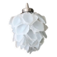 Lustre suspension en verre fleur vintage