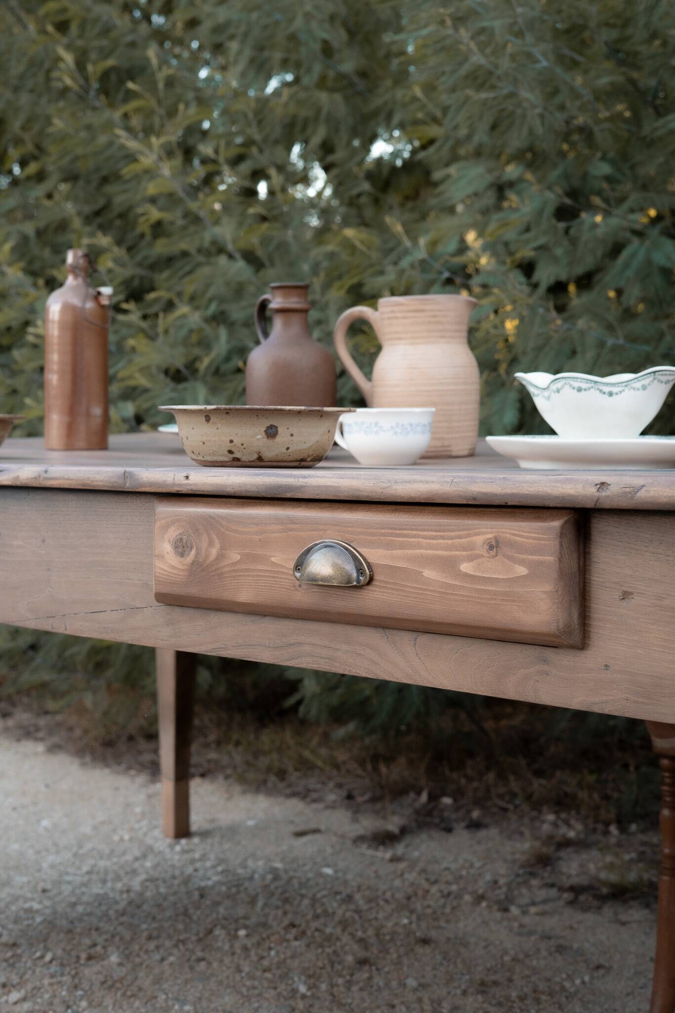 Renovated rustic farmhouse table