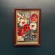 Swedish Oil on Canvas“Red Poppies and White Blossoms” by L. Stokes, Vintage