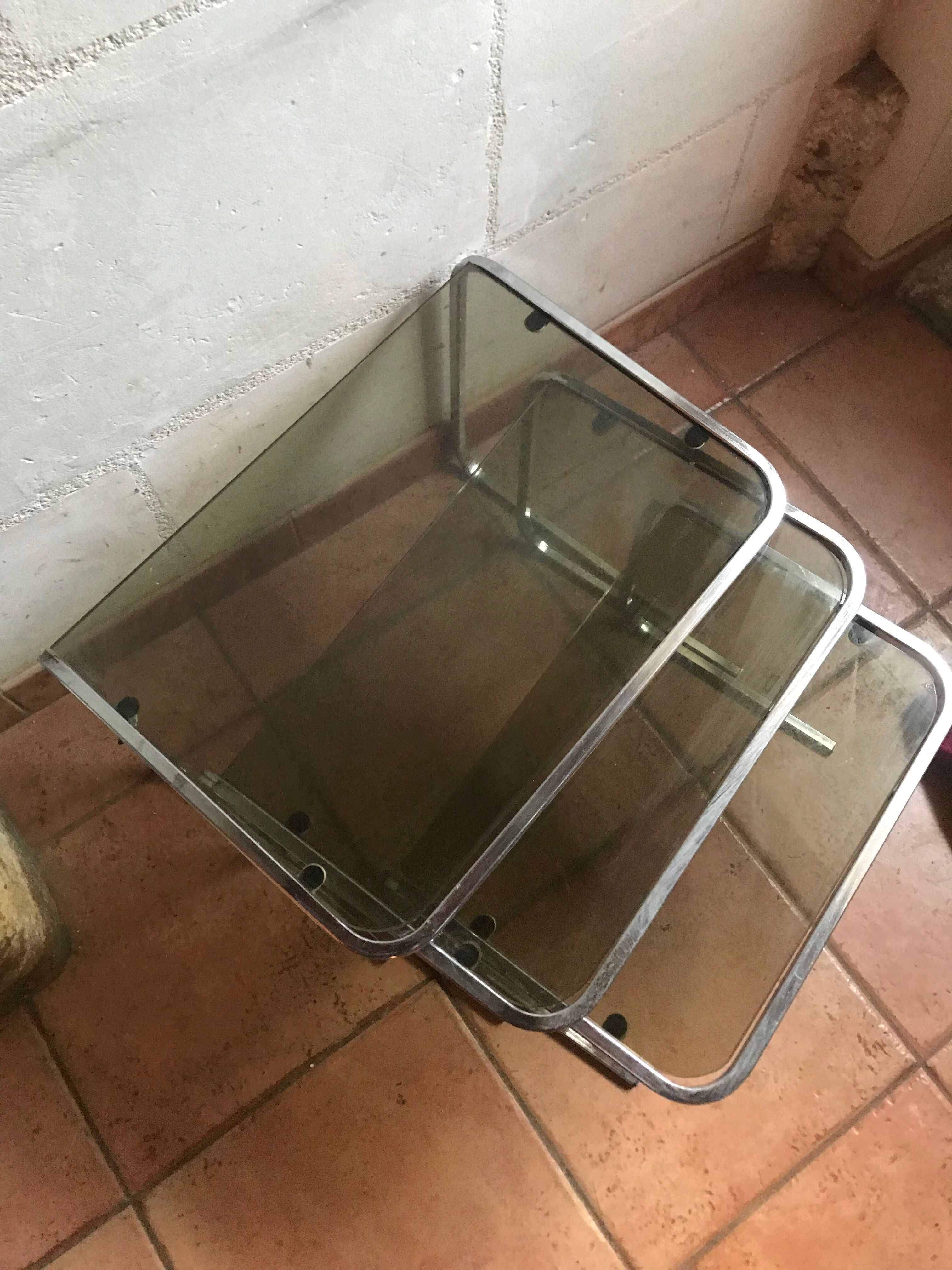 Vintage nesting coffee tables