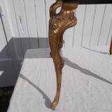 Side table wrought iron marble