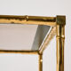 Brass coffee table, set of 3