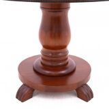 Antique round-top table from Northern Europe, around 1900. After renovation.