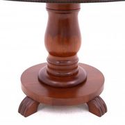 Antique round-top table from Northern Europe, around 1900. After renovation.