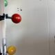 Coat rack, vintage cloakroom with mirror