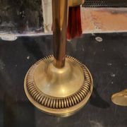 Fireplace tool set in gilded bronze