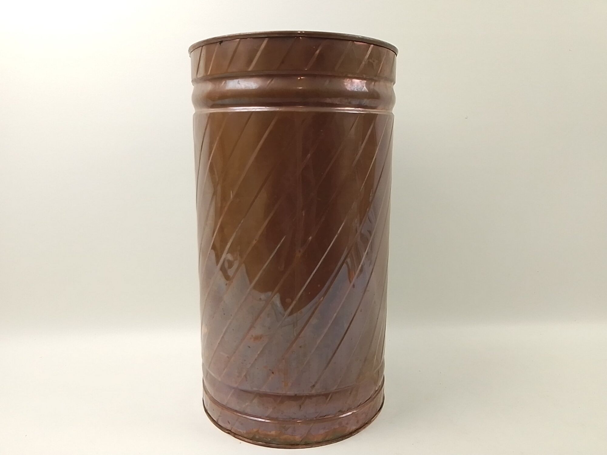 Copper office trash can