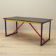 Acacia desk, Italian design, 1980s, production: Italy