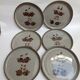 Flat plates made of Arnon stoneware