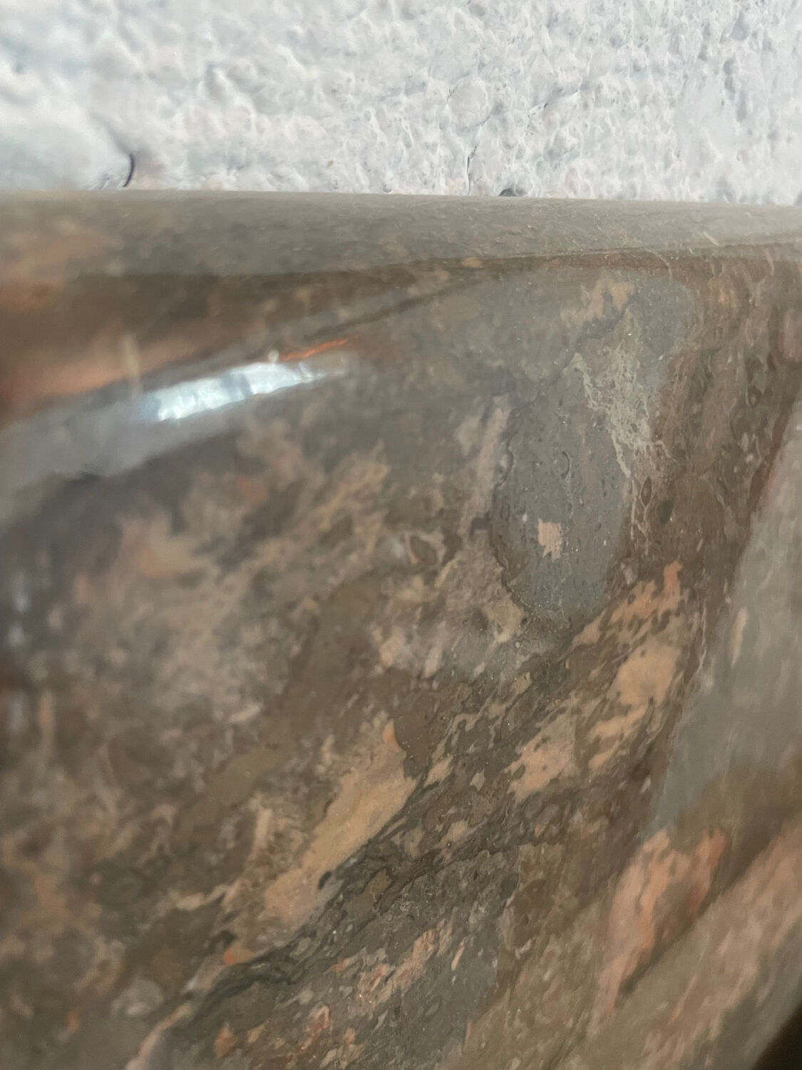 Brown marble coffee table