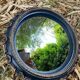 Convex mirror, also known as a witch's mirror.