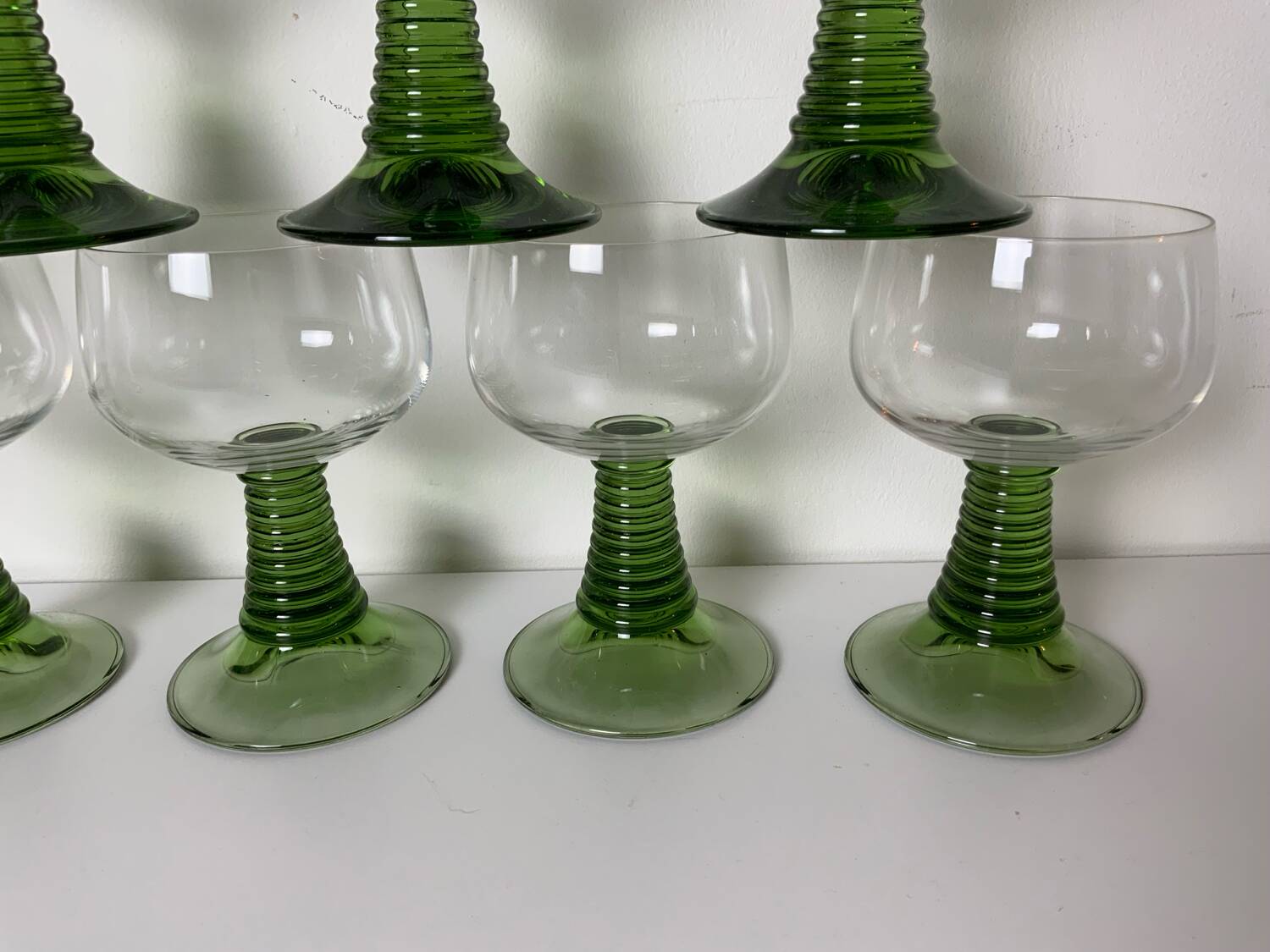 12 verres à vin blanc vintage