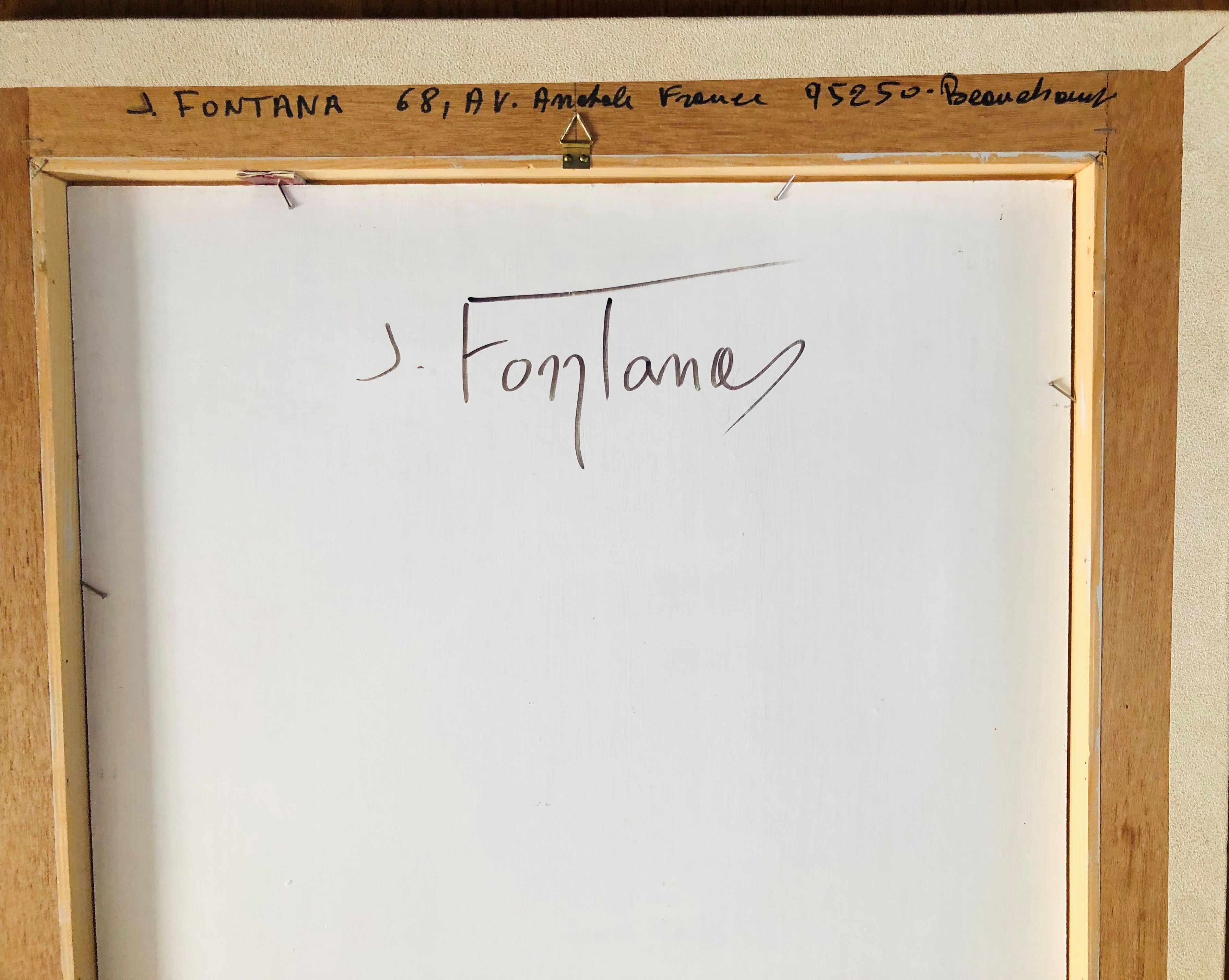 Painting: Oil on panel Maternity by J Fontana