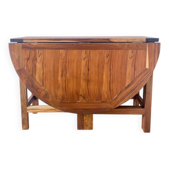 Folding table made of exotic wood