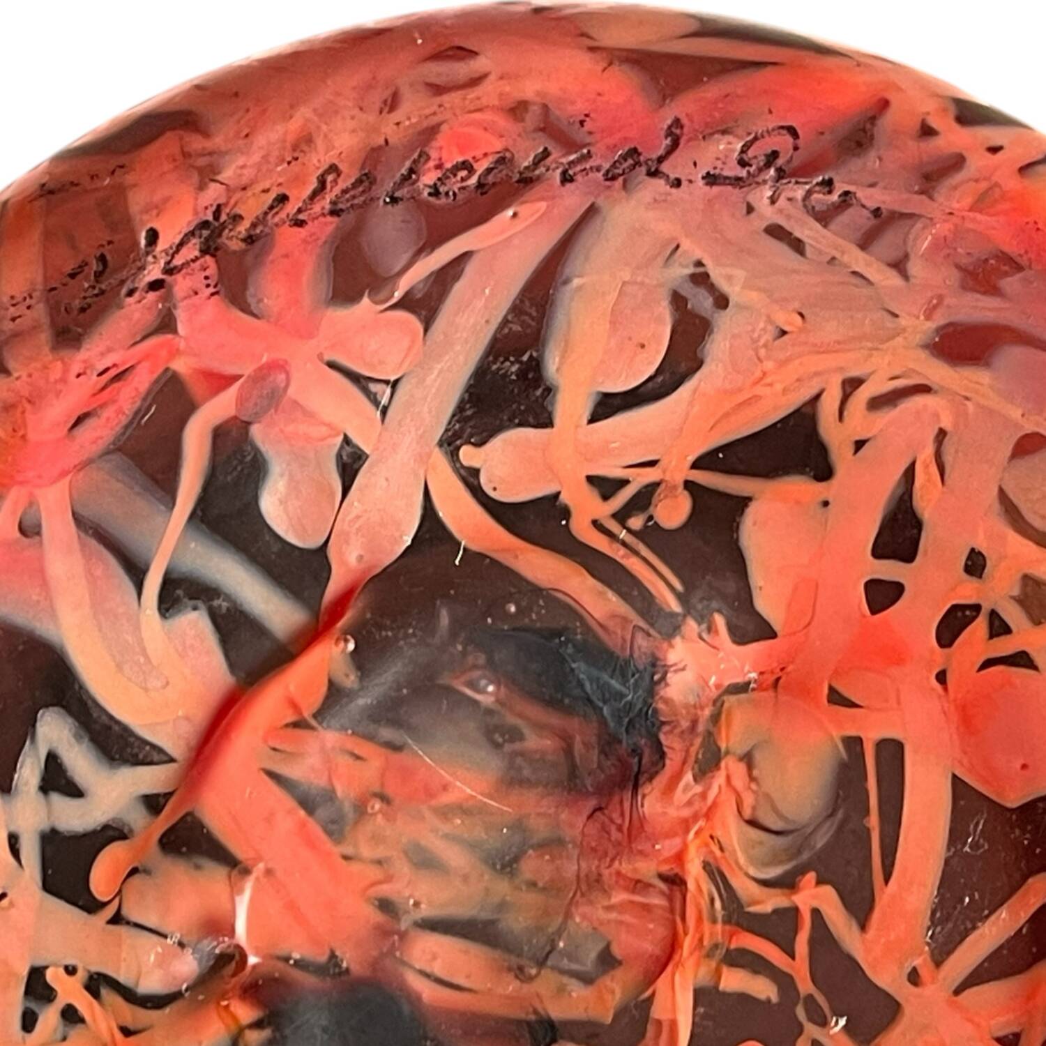 Hadeland Glassverk Blown Glass Vase – Vintage Scandinavian Art From the 20th Century