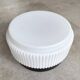 Round vintage ribbed glass ceiling lamp