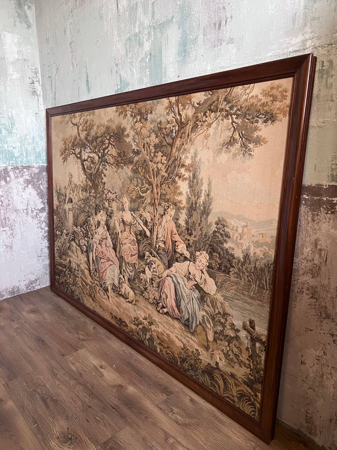 Vintage Framed Wall Tapestry