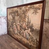 Vintage Framed Wall Tapestry