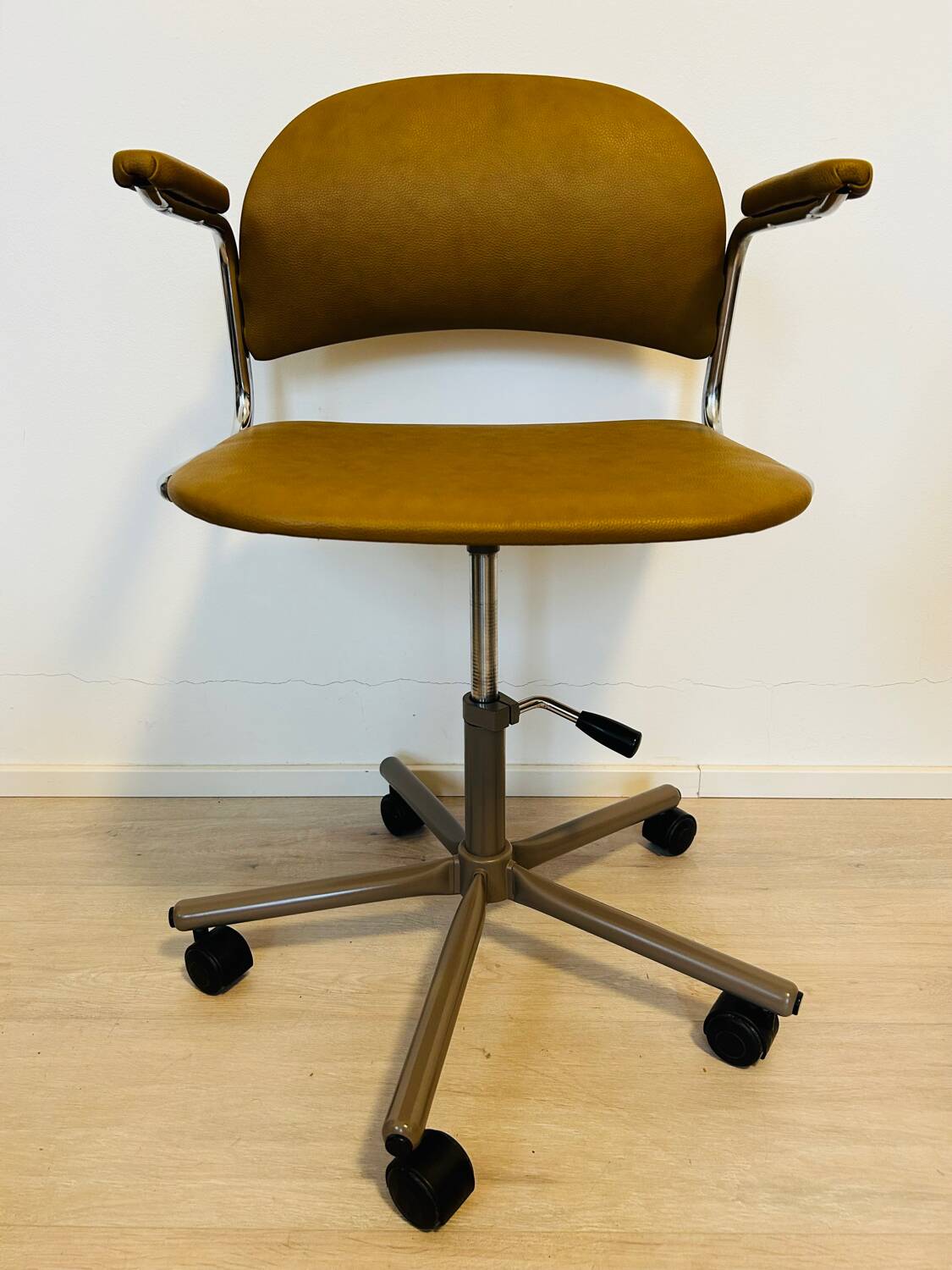 Vintage Mustard Office Chair by Kovona from Czechoslovakia 1970’s