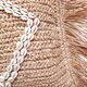 Housse de coussin Zara en raphia, 40x40