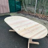 Extendable round dining table Rainer Daumiller for Hirtshals Sawaerk 185