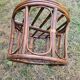Bamboo and wicker stool: 80's