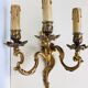 Wall light in gilded bronze