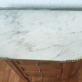 Small chest of drawers half moon / early 20th