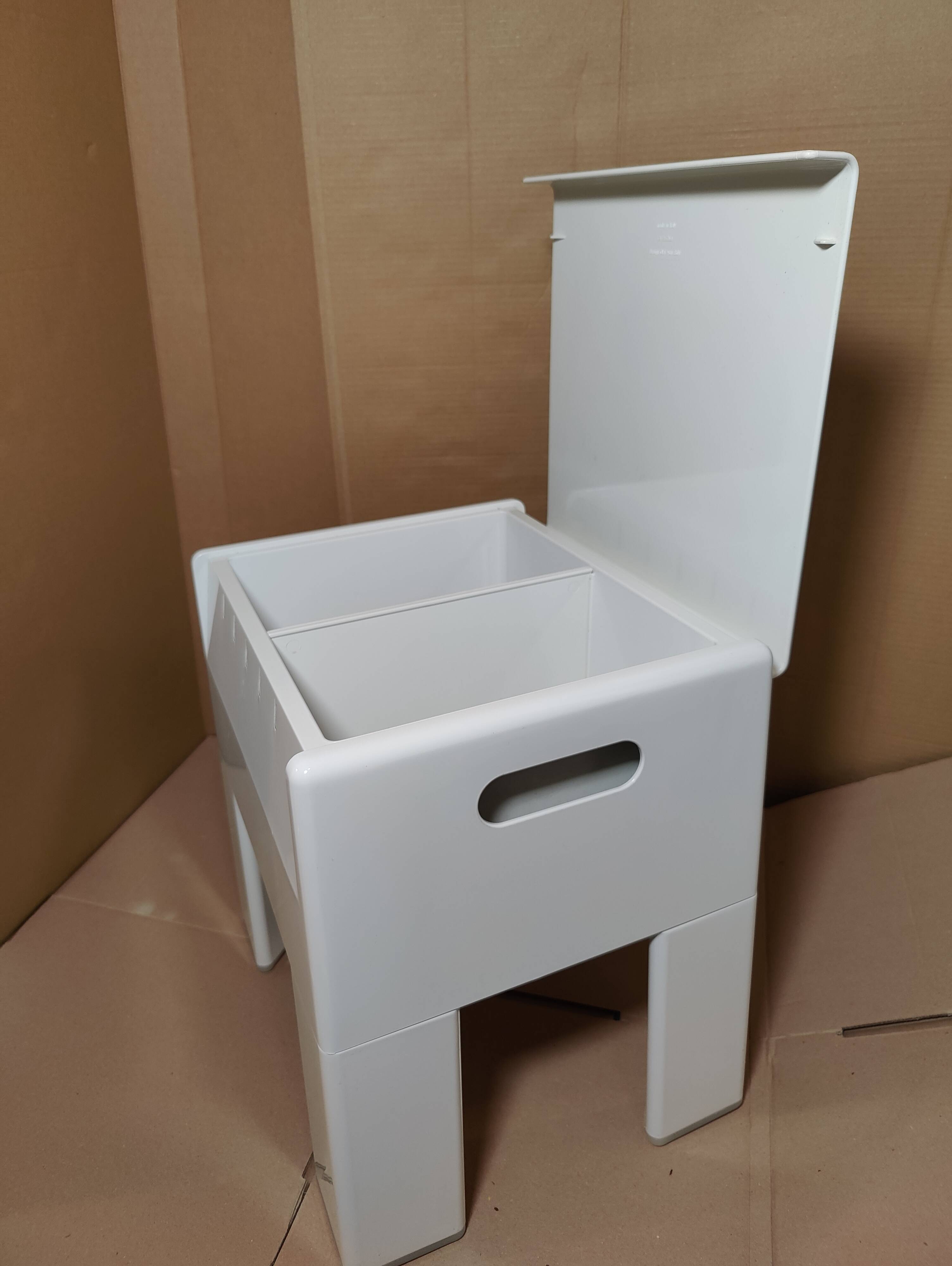 Tabouret coffre blanc Olaf Von Bohr pour Gedy