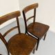 Set of 4 vintage 1950s thonet bistro chairs in wood