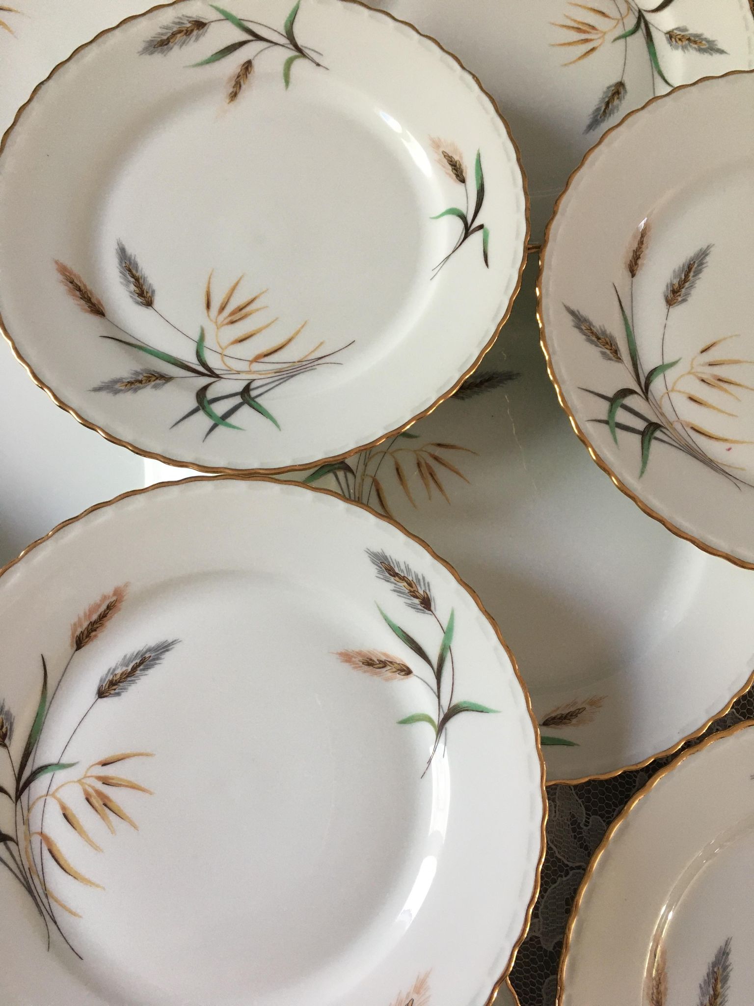 Service à dessert en porcelaine royale de luxe 1960