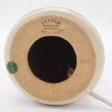 Vintage Ceramic Ecru Table Lamp Base from Søholm, 1960s