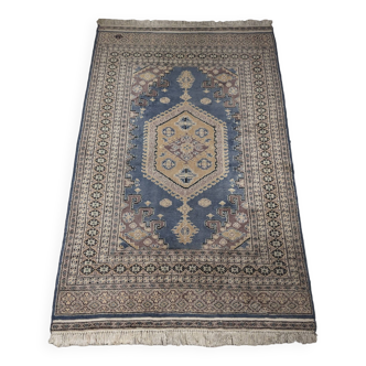 Old Pakistani Bokhara pure wool rug 204 x 126cm