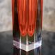 Large red Sommerso Murano vase, Italy, 1960s