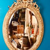 Grand miroir ovale