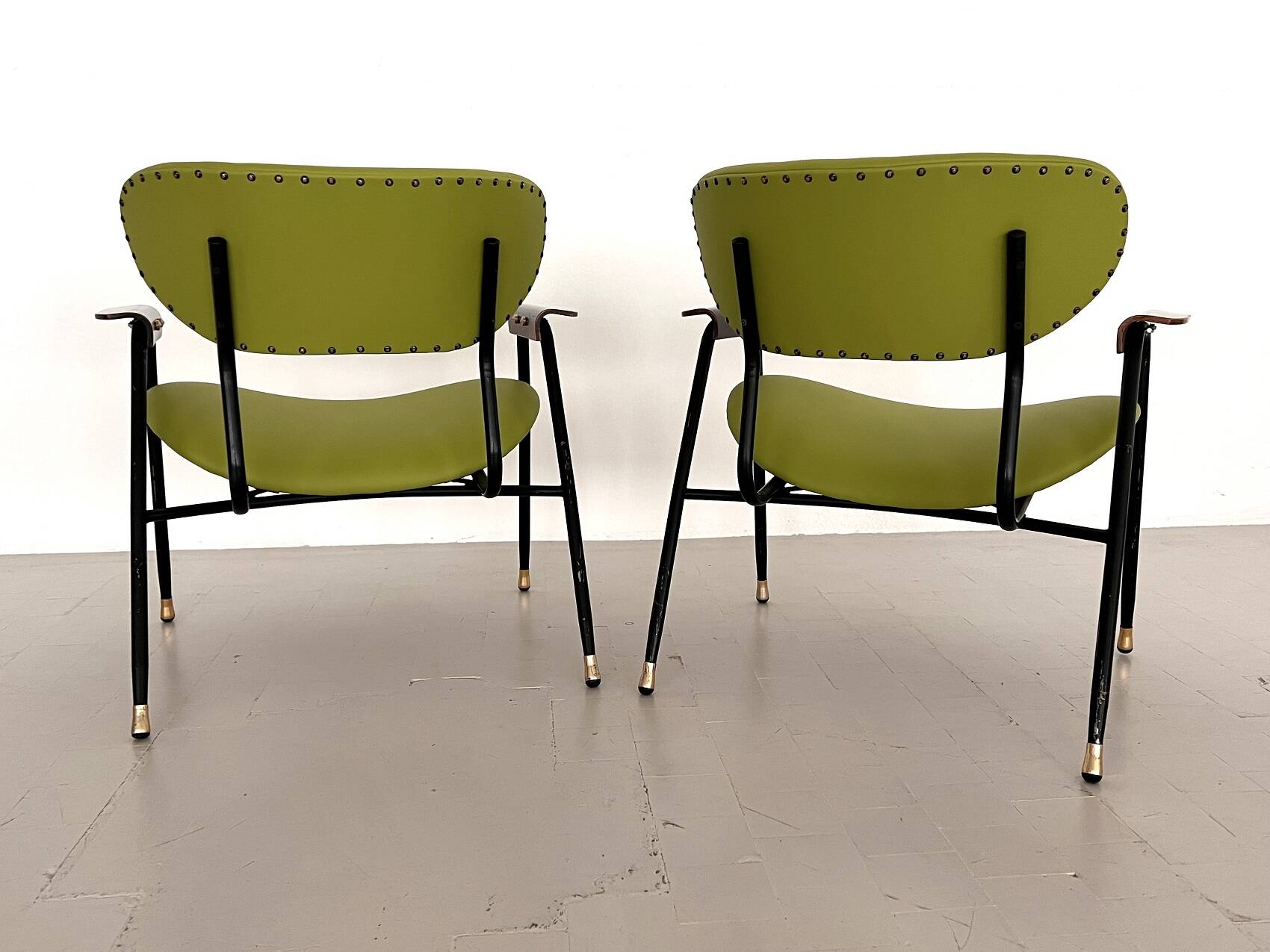 Pair of Lounge Chairs by Gastone Rinaldi, 1960s